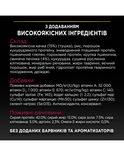 Сухий корм PRO PLAN Sterilised Adult 1+ Savoury Duo для дорослих стерилізованих котів, з качкою та печінкою, 10 кг