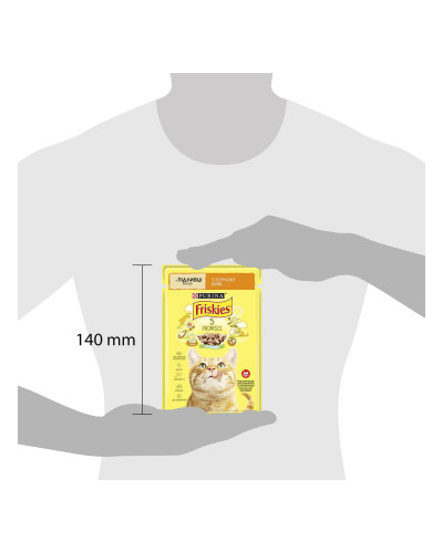 Влажный корм FRISKIES для взрослых кошек, кусочки в соусе, с курицей, 85 г