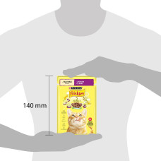 Вологий корм FRISKIES для дорослих котів, шматочки у підливці, з ягням, 85 г