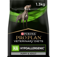 Сухой диетический корм PRO PLAN VETERINARY DIETS HA Hypoallergenic для взрослых собак и щенков для снижения признаков ингредиентной и нутриентной непереносимости, 1,3 кг