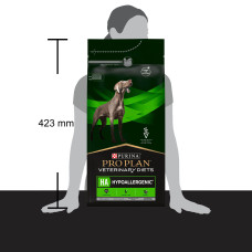 Сухой диетический корм PRO PLAN VETERINARY DIETS HA Hypoallergenic для взрослых собак и щенков для снижения признаков ингредиентной и нутриентной непереносимости, 1,3 кг