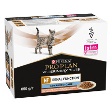 Вологий дієтичний корм PRO PLAN VETERINARY DIETS NF Renal Function Advanced Care для дорослих котів при патології нирок, з лососем, 10х85 г