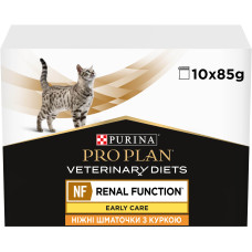 Вологий дієтичний корм PRO PLAN VETERINARY DIETS NF Renal Function Early Care для дорослих котів при патології нирок на ранніх стадіях, з куркою, 10х85 г