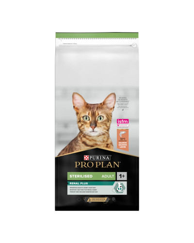 Сухий корм PRO PLAN Sterilised Adult 1+ Renal Plus для дорослих стерилізованих котів, з лососем, 14 кг