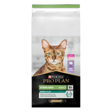Сухий корм PRO PLAN Sterilised Adult 1+ Renal Plus для дорослих стерилізованих котів, з індичкою, 14 кг