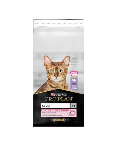 Сухий корм PRO PLAN Adult 1+ Delicate Digestion для дорослих котів з чутливою травною системою, з індичкою, 14 кг