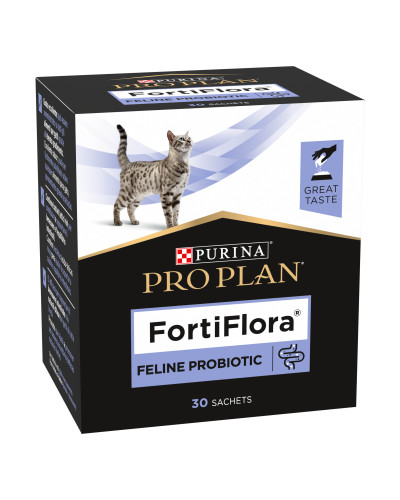 Пробіотик PRO PLAN FortiFlora для дорослих котів та кошенят для підтримання нормальної міклофлори шлунково-кишкового тракту, 30х1 г
