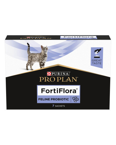 Пробіотик PRO PLAN FortiFlora для дорослих котів та кошенят для підтримання нормальної міклофлори шлунково-кишкового тракту, 7х1 г