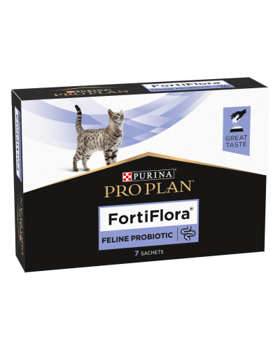 Пробіотик PRO PLAN FortiFlora для дорослих котів та кошенят для підтримання нормальної міклофлори шлунково-кишкового тракту, 7х1 г