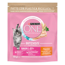 Сухий корм PURINA ONE Junior для кошенят, комплекс Bifensis, з куркою, 450 г