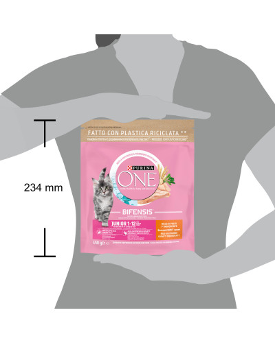 Сухой корм PURINA ONE Junior для котят, комплекс Bifensis, с курицей, 450 г
