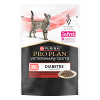 Вологий дієтичний корм PRO PLAN VETERINARY DIETS DM ST/OX Diabetes Managment для регулювання надходження глюкози (цукровий діабет), з яловичиною, 85 г
