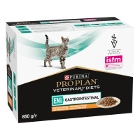 Вологий дієтичний корм PRO PLAN VETERINARY DIETS EN Gastrointestinal для зменшення розладів кишкової абсорбції, з куркою, 10х85 г