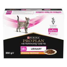 Влажный диетический корм PRO PLAN VETERINARY DIETS UR ST/OX Urinary для растворения и снижения образования струвитных камней, с курицей, 10х85 г