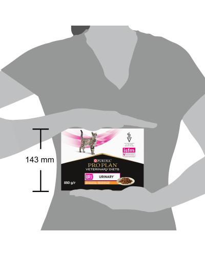 Влажный диетический корм PRO PLAN VETERINARY DIETS UR ST/OX Urinary для растворения и снижения образования струвитных камней, с курицей, 10х85 г