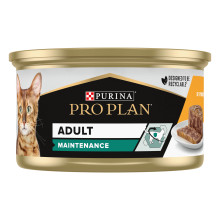 Влажный корм PRO PLAN Adult для взрослых кошек, кусочки в паштете, с курицей, 85 г