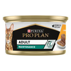 Вологий корм PRO PLAN Adult для дорослих котів, шматочки в паштеті, з куркою, 85 г