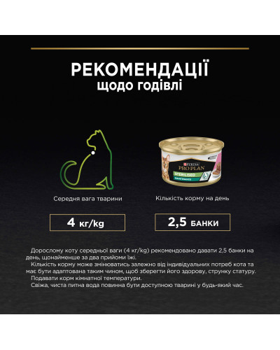 Влажный корм PRO PLAN Sterilised для взрослых стерилизованных кошек, кусочки в паштете, с тунцем и лососем, 85 г