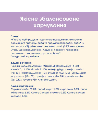 Вологий корм CAT CHOW Sensitive для дорослих котів із чутливою системою травлення, шматочки у підливці, з лососем та цукіні, 85 г
