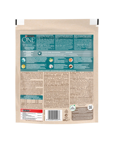 Сухий корм PURINA ONE Grain Free (Грейн Фрі) беззерновий для дорослих котів, комплекс Bifensis, з лососем, 600 г