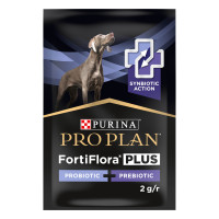 Пробиотик с пребиотиком PRO PLAN FortiFlora PLUS для взрослых собак и щенков для поддержания нормальной миклофлоры кишечника, 30x2 г