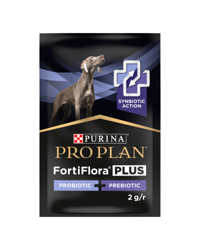 Пробіотик з пребіотиком PRO PLAN FortiFlora PLUS для дорослих собак та цуценят для підтримання нормальної міклофлори кишечника, 30x2 г
