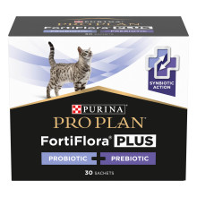 Пробіотик з пребіотиком PRO PLAN FortiFlora PLUS для дорослих котів та кошенят для підтримання нормальної міклофлори кишечника, 30x1.5 г