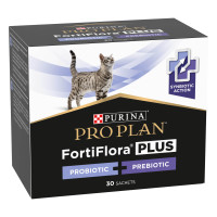 Пробіотик з пребіотиком PRO PLAN FortiFlora PLUS для дорослих котів та кошенят для підтримання нормальної міклофлори кишечника, 30x1.5 г