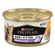 Вологий корм PRO PLAN Baby Kitten Healthy Start для кошенят після відлучення від матері, мус, з куркою, 85 г
