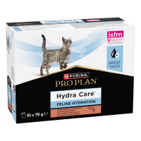 Вологий додатковий корм PRO PLAN Hydra Care для дорослих котів для збільшення споживання рідини, з лососем, 10х75 г