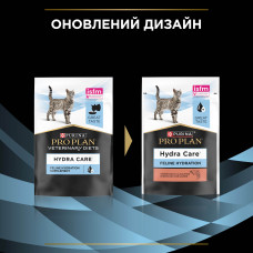 Вологий додатковий корм PRO PLAN Hydra Care для дорослих котів для збільшення споживання рідини, з лососем, 10х75 г