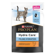 Вологий додатковий корм PRO PLAN Hydra Care для дорослих котів для збільшення споживання рідини, з куркою, 10х75 г