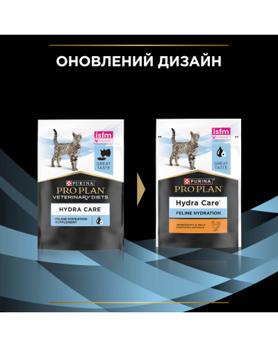 Влажный дополнительный корм PRO PLAN Hydra Care для взрослых кошек для увеличения потребления жидкости, с курицей, 10х75 г