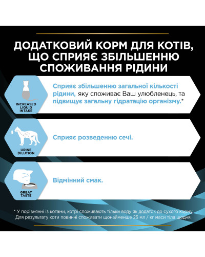 Влажный дополнительный корм PRO PLAN Hydra Care для взрослых кошек для увеличения потребления жидкости, с курицей, 10х75 г