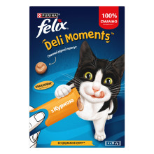 Влажный дополнительный корм FELIX Вкусные моменты для взрослых кошек, с курицей, 4х10 г