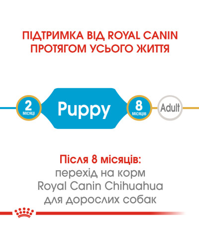 Корм для щенков породы Чихуахуа ROYAL CANIN CHIHUAHUA PUPPY 500 г