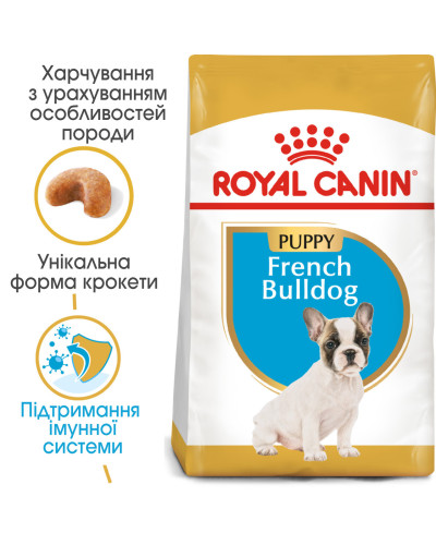 Корм для щенков породы Французский бульдог ROYAL CANIN FRENCH BULLDOG PUPPY 1 кг