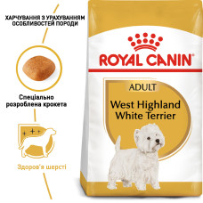 Корм для взрослых собак породы Вест-Хайленд-Уайт-терьер ROYAL CANIN WESTIE ADULT 3 кг