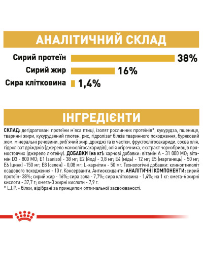 Корм для взрослых кошек породы Сиамская ROYAL CANIN SIAMESE ADULT  400 г