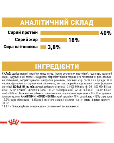 Корм для дорослих котів породи Бенгальська ROYAL CANIN BENGAL ADULT 2 кг