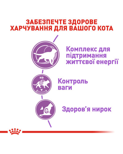 Корм для дорослих стерилізованих котів ROYAL CANIN STERILISED 7+ (віком від 7 років) 1.5 кг