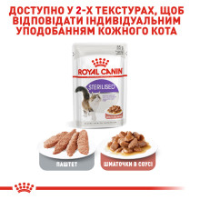 Вологий корм для дорослих стерилізованих котів ROYAL CANIN STERILISED IN GRAVY 85 г