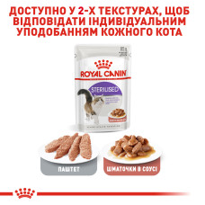 Вологий корм для дорослих стерилізованих котів ROYAL CANIN STERILISED IN GRAVY 85 г