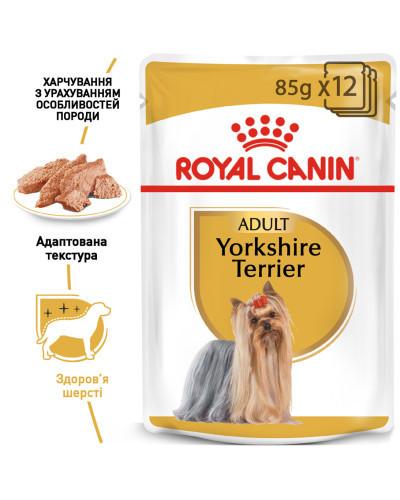 Вологий корм для дорослих собак Йоркшир-тер'єр ROYAL CANIN YORKSHIRE ADULT 0.085 кг