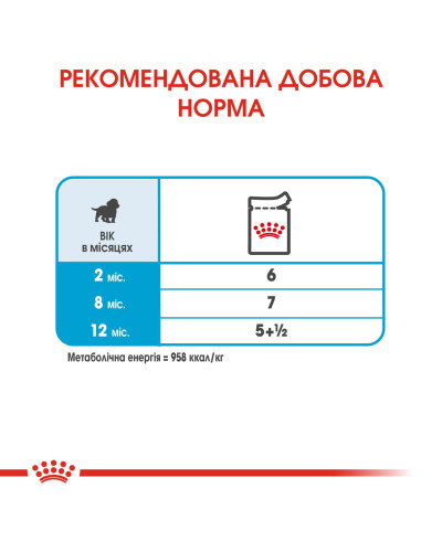 Вологий корм для цуценят середніх розмірів ROYAL CANIN MEDIUM PUPPY IN GRAVY 140 г