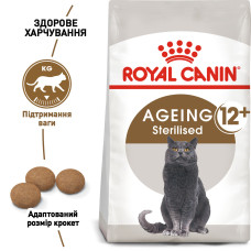 Корм для дорослих стерилізованих котів ROYAL CANIN STERILISED 12+, 2 кг