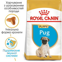 Корм для щенков породы Мопс ROYAL CANIN PUG PUPPY 1.5 кг