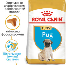 Корм для щенков породы Мопс ROYAL CANIN PUG PUPPY 1.5 кг