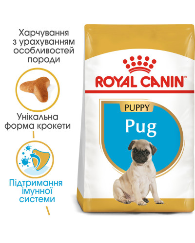Корм для щенков породы Мопс ROYAL CANIN PUG PUPPY 1.5 кг