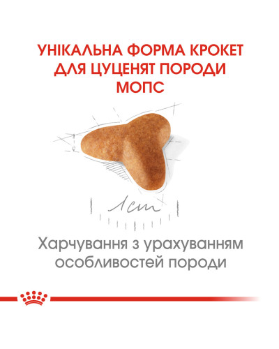 Корм для щенков породы Мопс ROYAL CANIN PUG PUPPY 1.5 кг